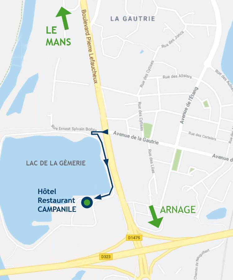 Campanile Le Mans - Arnage Hotell Exteriör bild